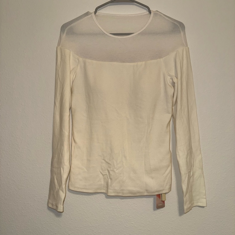 OGL Eco-Mousse Sheer Shoulder Brami Top - Picture 3 of 4